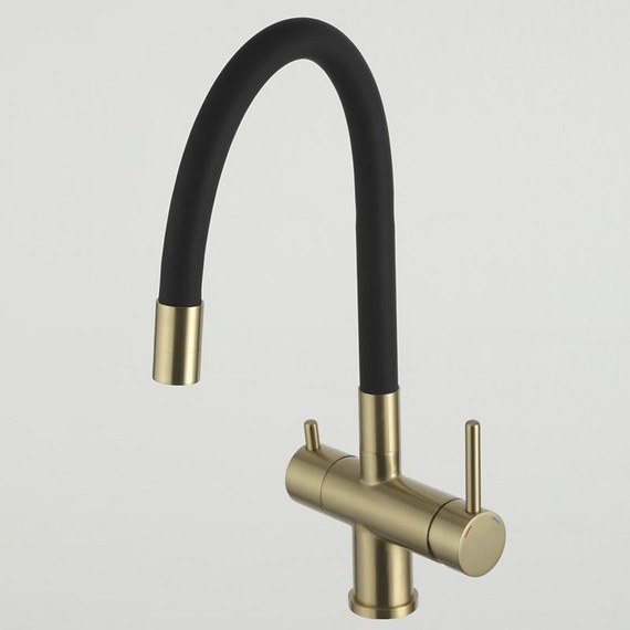 Смеситель для кухни Gappo G4398-33, золото/черный фото 22