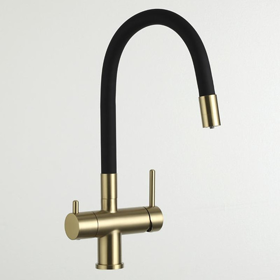 Смеситель для кухни Gappo G4398-33, золото/черный фото 2