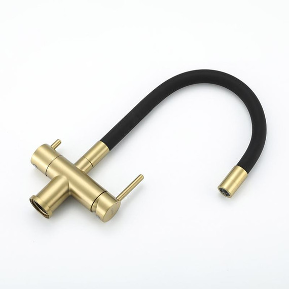 Смеситель для кухни Gappo G4398-33, золото/черный фото 23