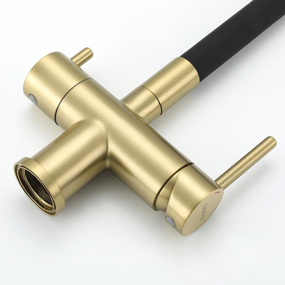 Смеситель для кухни Gappo G4398-33, золото/черный фото 27