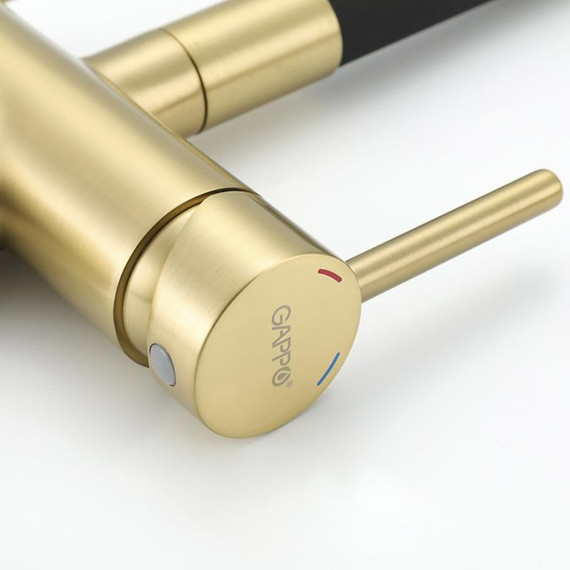 Смеситель для кухни Gappo G4398-33, золото/черный фото 28