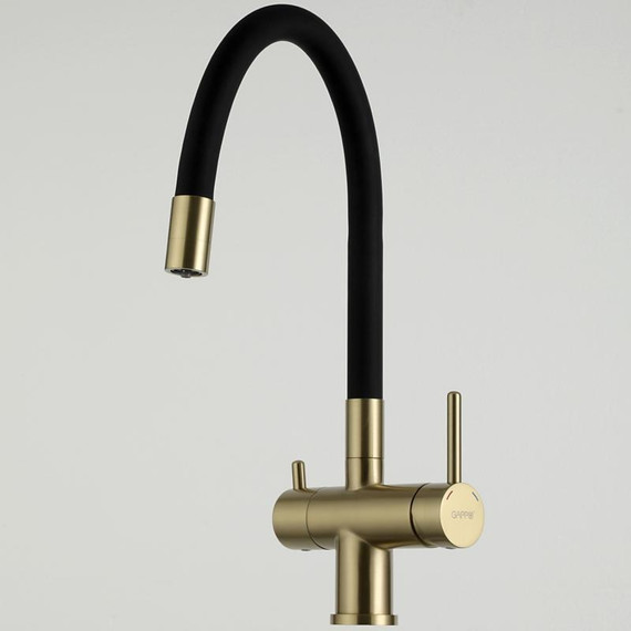 Смеситель для кухни Gappo G4398-33, золото/черный фото 21