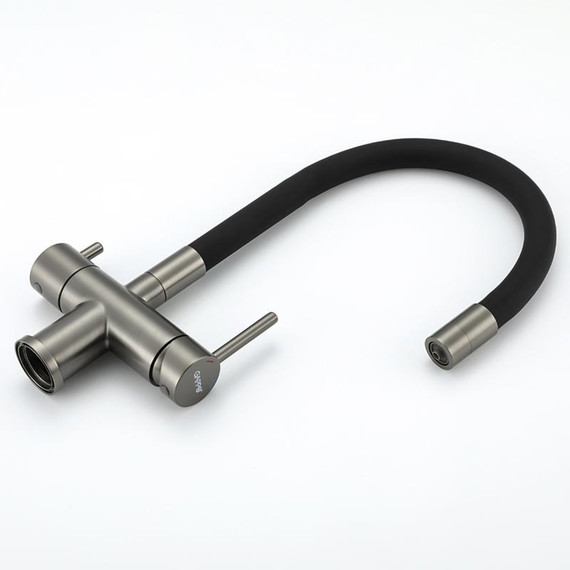 Смеситель для кухни Gappo G4398-39, оружейная сталь/чёрный фото 23