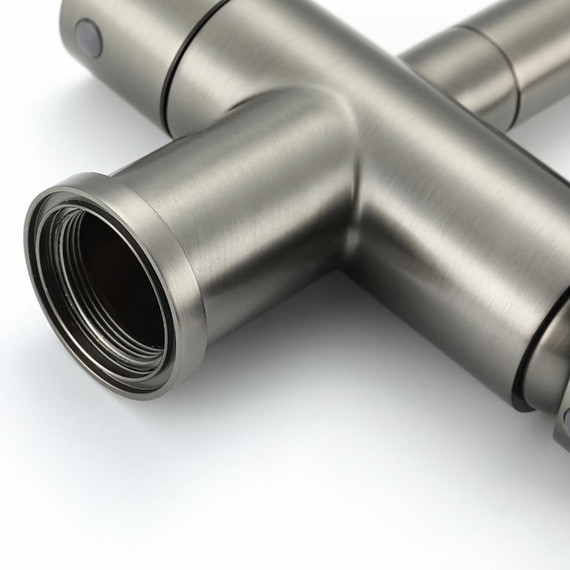 Смеситель для кухни Gappo G4398-39, оружейная сталь/чёрный фото 29