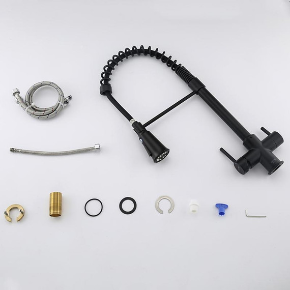 Смеситель для кухни Gappo G4398-66, черный фото 37