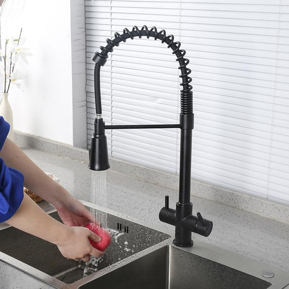 Смеситель для кухни Gappo G4398-66, черный фото 18