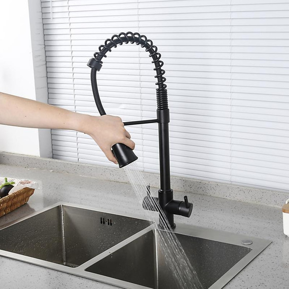 Смеситель для кухни Gappo G4398-66, черный фото 19