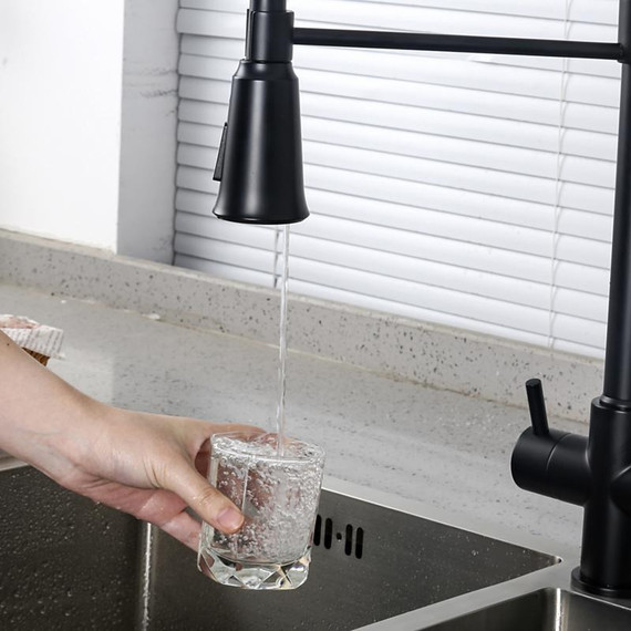 Смеситель для кухни Gappo G4398-66, черный фото 22