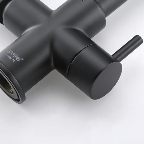 Смеситель для кухни Gappo G4398-66, черный фото 33