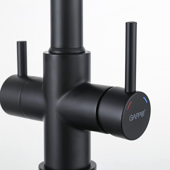 Смеситель для кухни Gappo G4398-66, черный фото 35