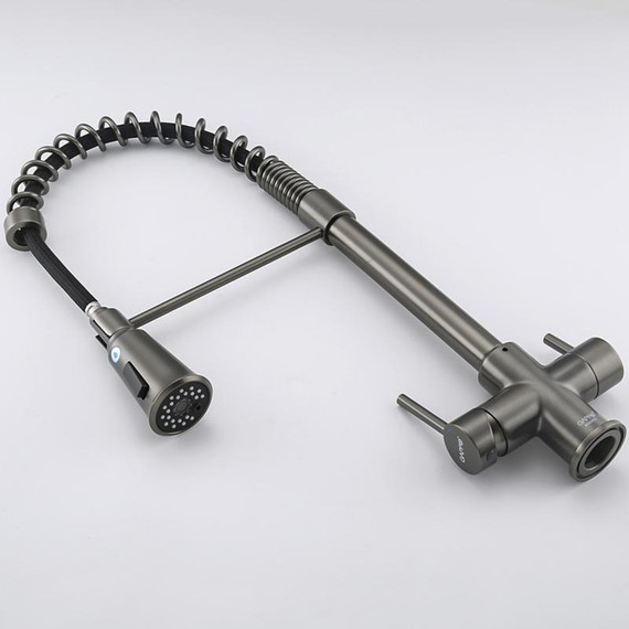 Смеситель для кухни Gappo G4398-69, оружейная сталь фото 26