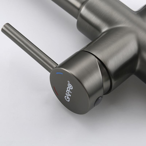 Смеситель для кухни Gappo G4398-69, оружейная сталь фото 32