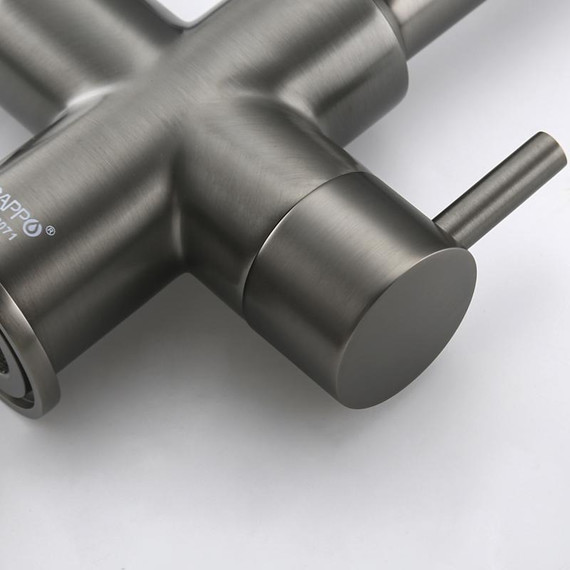 Смеситель для кухни Gappo G4398-69, оружейная сталь фото 33