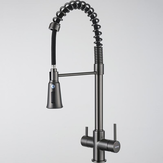 Смеситель для кухни Gappo G4398-69, оружейная сталь фото 2
