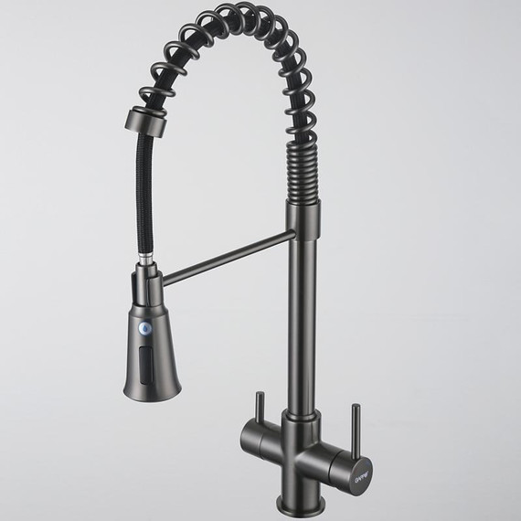 Смеситель для кухни Gappo G4398-69, оружейная сталь фото 25