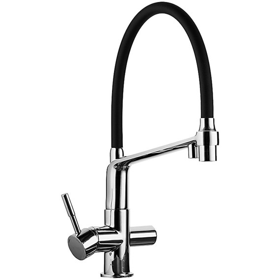 Смеситель для кухни Gappo G4398-7, черный/хром фото 4