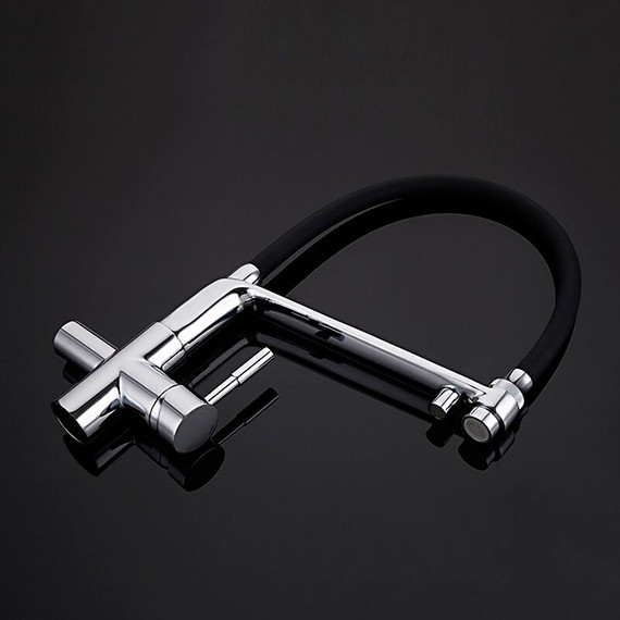 Смеситель для кухни Gappo G4398-7, черный/хром фото 5