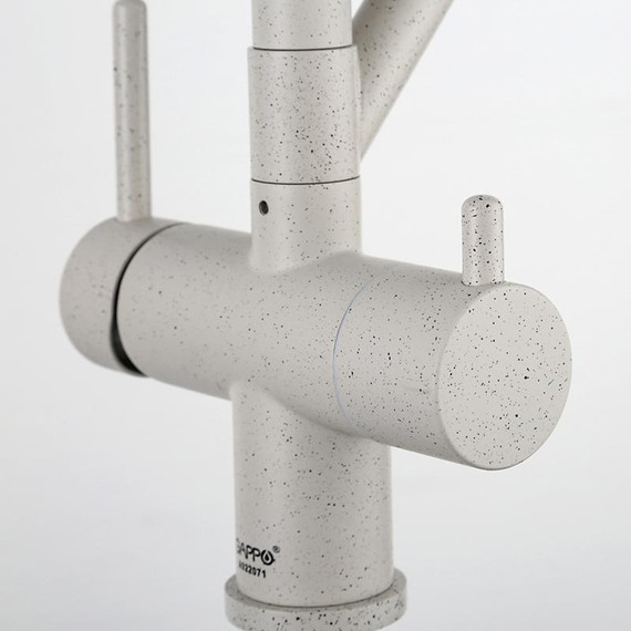 Смеситель для кухни Gappo G4398-81, белый/черный фото 35