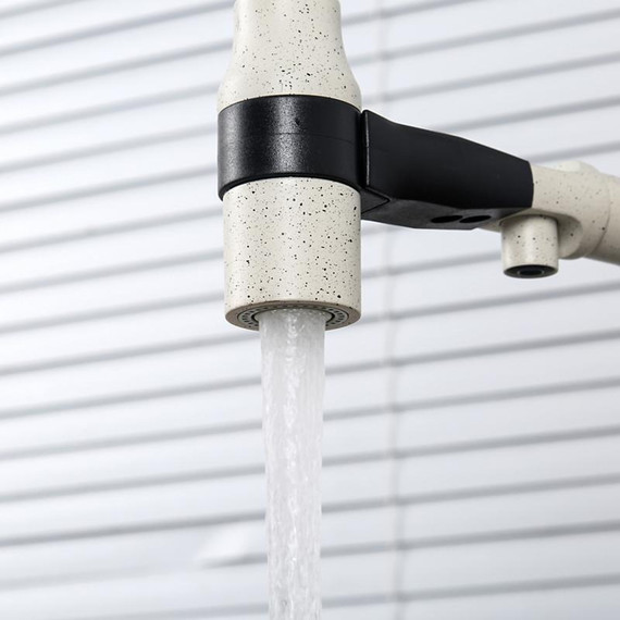 Смеситель для кухни Gappo G4398-81, белый/черный фото 7