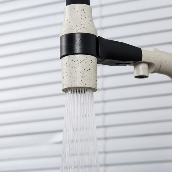 Смеситель для кухни Gappo G4398-81, белый/черный фото 13