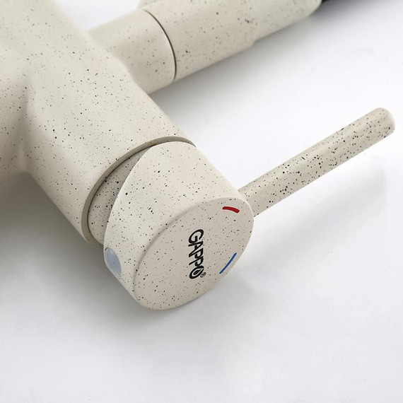 Смеситель для кухни Gappo G4398-81, белый/черный фото 29