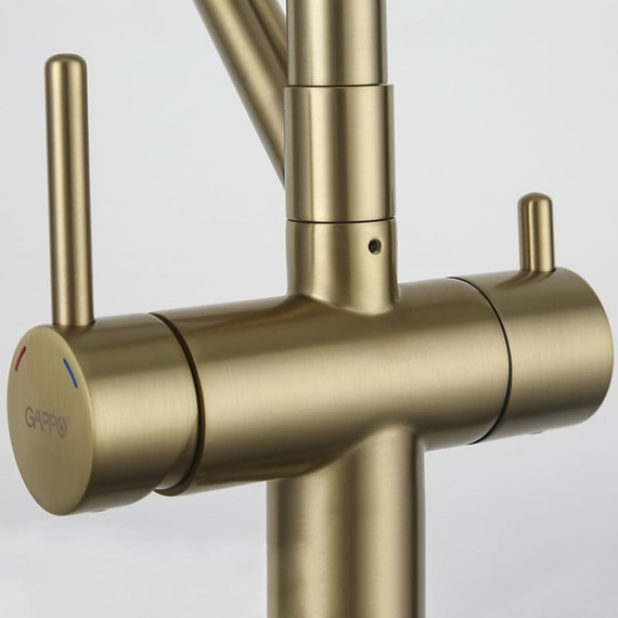 Смеситель для кухни Gappo G4398-83, золото/черный фото 19