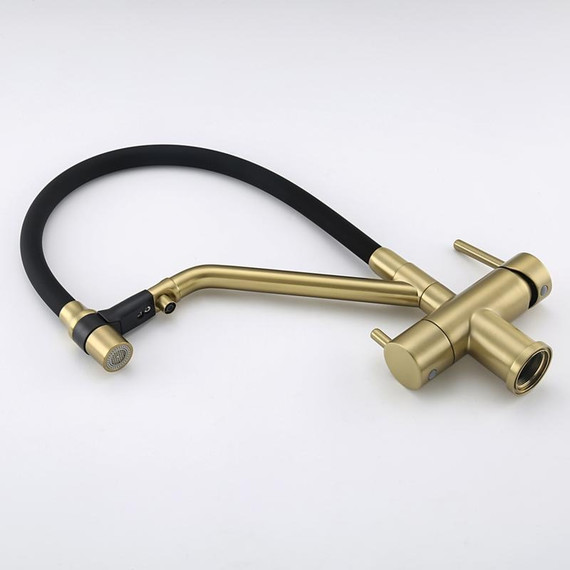 Смеситель для кухни Gappo G4398-83, золото/черный фото 20