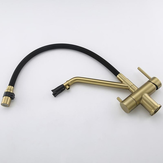 Смеситель для кухни Gappo G4398-83, золото/черный фото 21