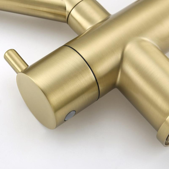 Смеситель для кухни Gappo G4398-83, золото/черный фото 26