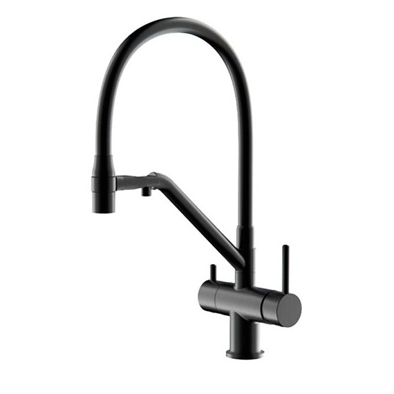 Смеситель для кухни Gappo G4398-86, черный фото 