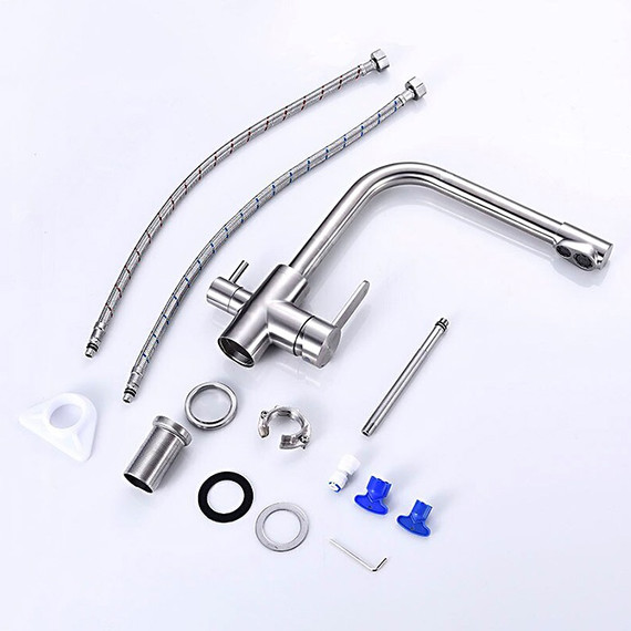 Смеситель для кухни Gappo G4399-1, сатин фото 10