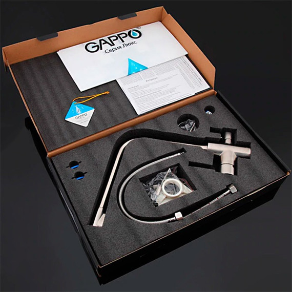 Смеситель для кухни Gappo G4399-1, сатин фото 11