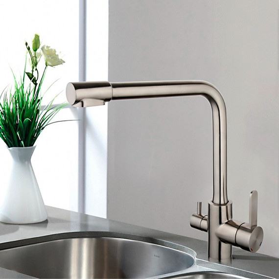 Смеситель для кухни Gappo G4399-1, сатин фото 3