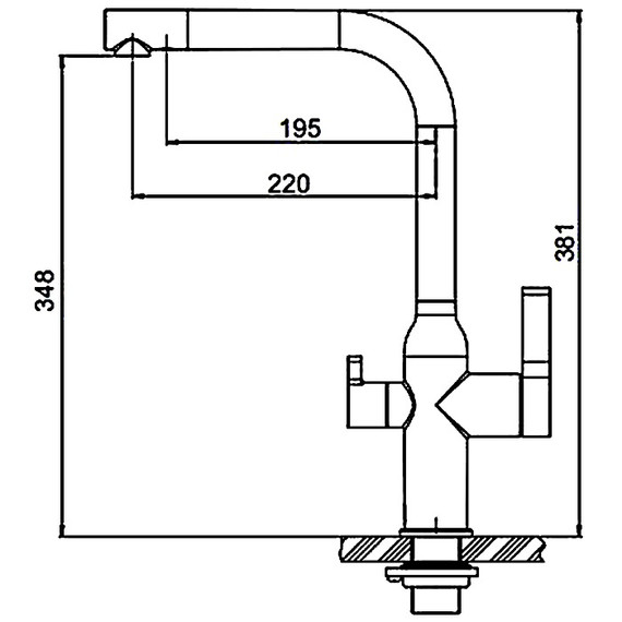 Смеситель для кухни Gappo G4399-4, сатин фото 12