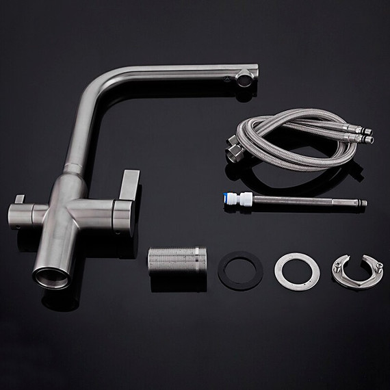 Смеситель для кухни Gappo G4399-4, сатин фото 11