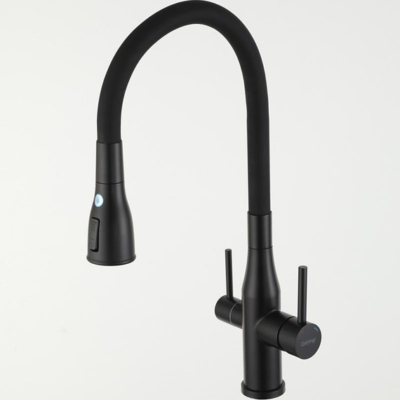 Смеситель для кухни Gappo G4399-66, черный фото 2