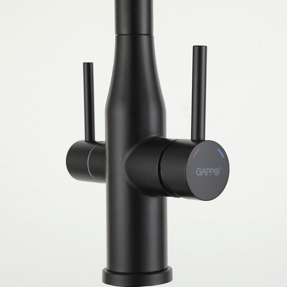 Смеситель для кухни Gappo G4399-66, черный фото 32