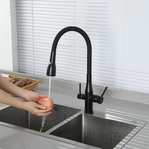 Смеситель для кухни Gappo G4399-66, черный фото 23