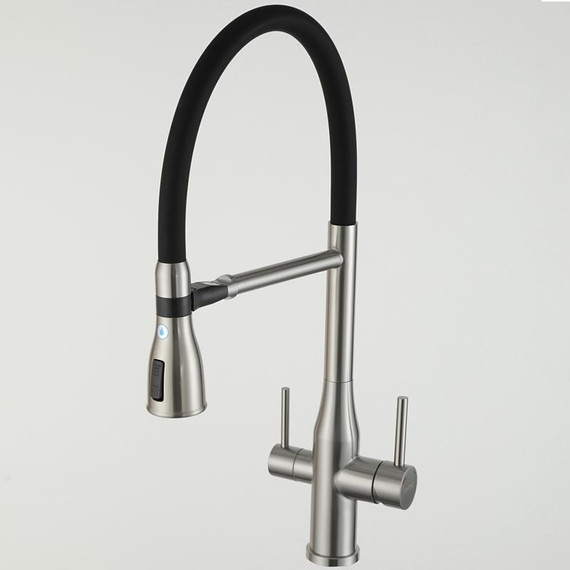 Смеситель для кухни Gappo G4399-75, сатин/черный фото 27