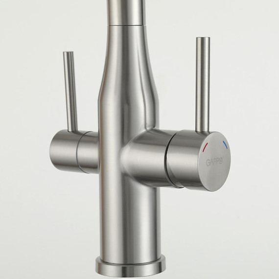 Смеситель для кухни Gappo G4399-75, сатин/черный фото 29