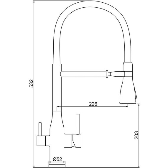 Смеситель для кухни Gappo G4399-75, сатин/черный фото 38