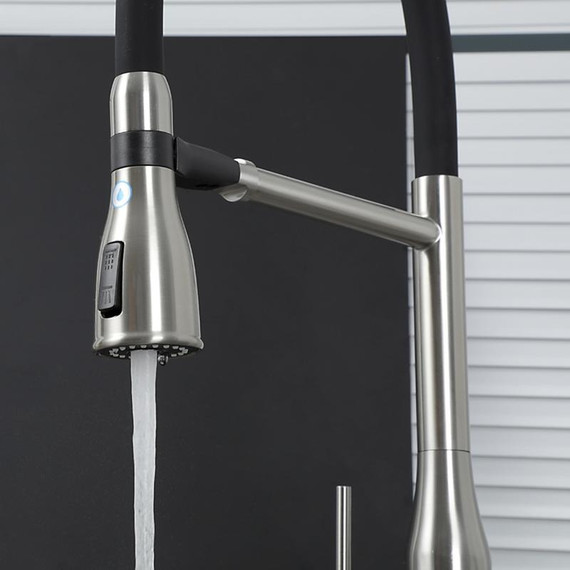 Смеситель для кухни Gappo G4399-75, сатин/черный фото 14