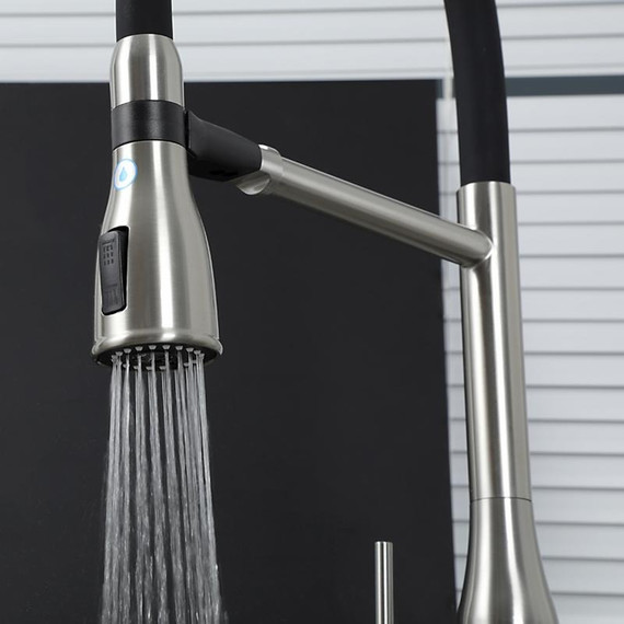 Смеситель для кухни Gappo G4399-75, сатин/черный фото 21