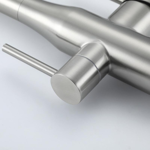 Смеситель для кухни Gappo G4399-75, сатин/черный фото 35