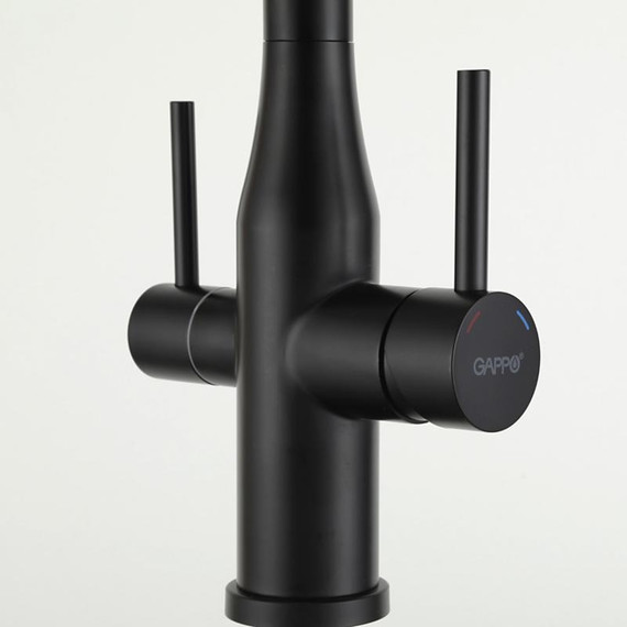 Смеситель для кухни Gappo G4399-76, черный фото 4