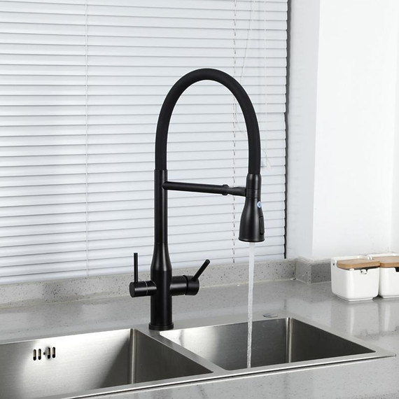 Смеситель для кухни Gappo G4399-76, черный фото 18