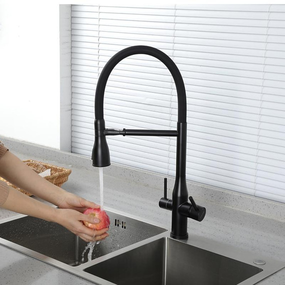 Смеситель для кухни Gappo G4399-76, черный фото 19