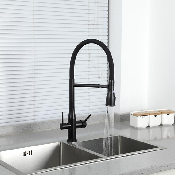 Смеситель для кухни Gappo G4399-76, черный фото 24