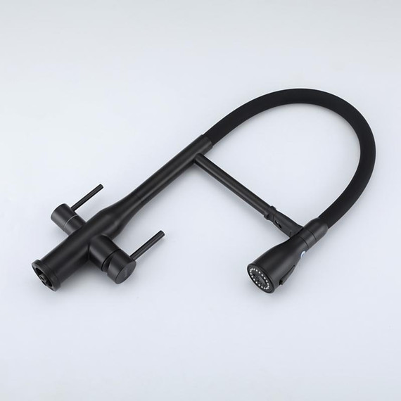 Смеситель для кухни Gappo G4399-76, черный фото 28