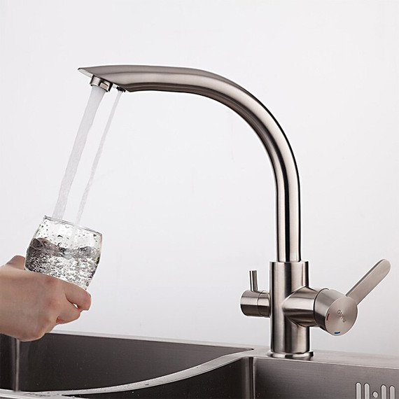 Смеситель для кухни Gappo G4399, сатин фото 3